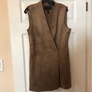 BCBG suede vest/ dress